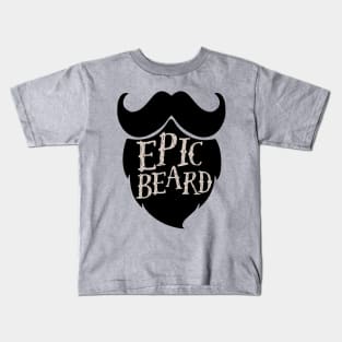 Epic Beard black Kids T-Shirt